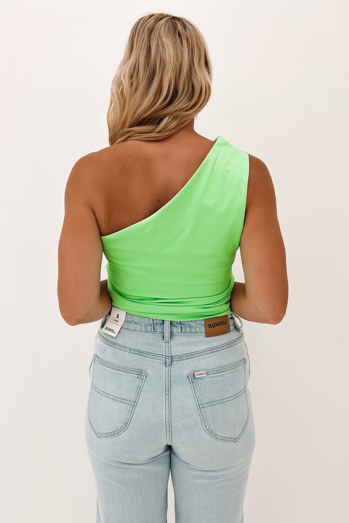 Bec One Shoulder Top White - Jean Jail