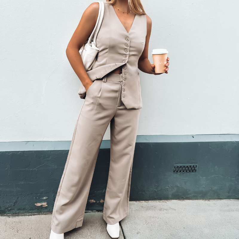 Tegan Vest + Pant Sand