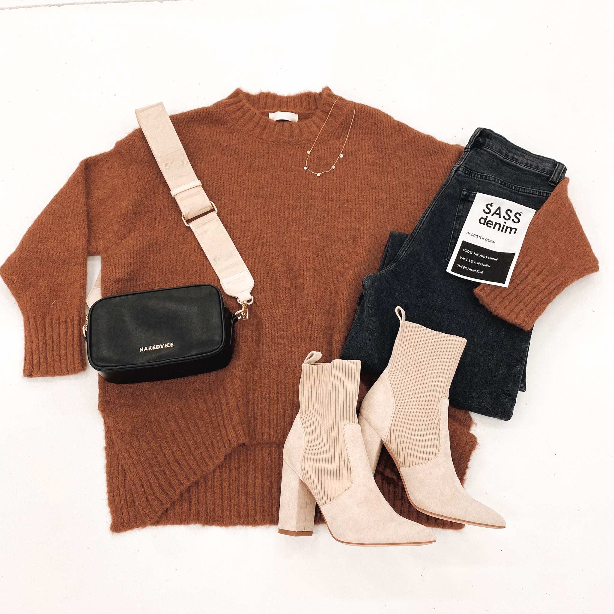 Candice Knit Jumper Rust