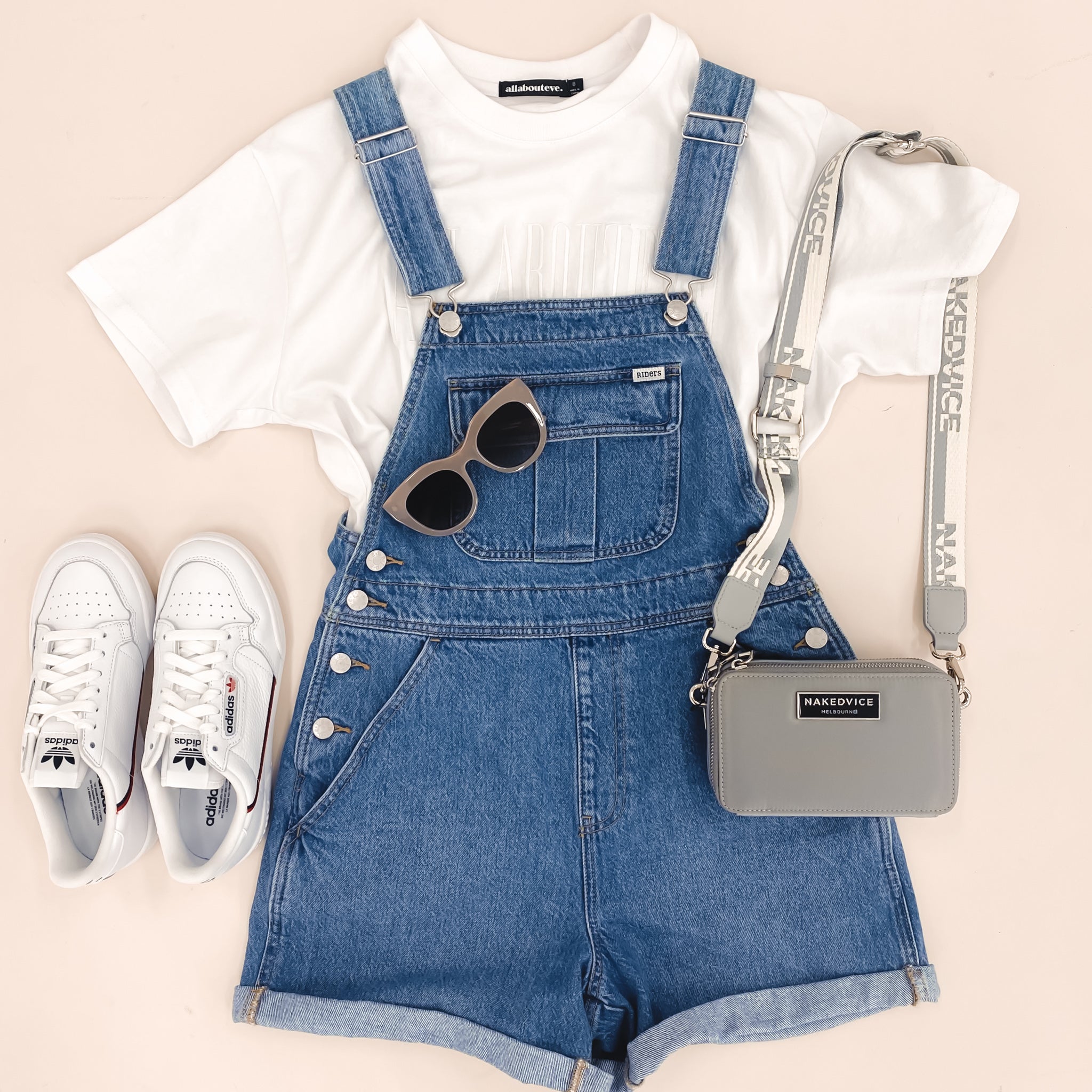 Dungaree Short Blue Wave