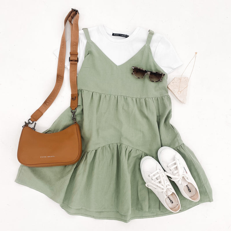 The Dayla Mini Dress Sage