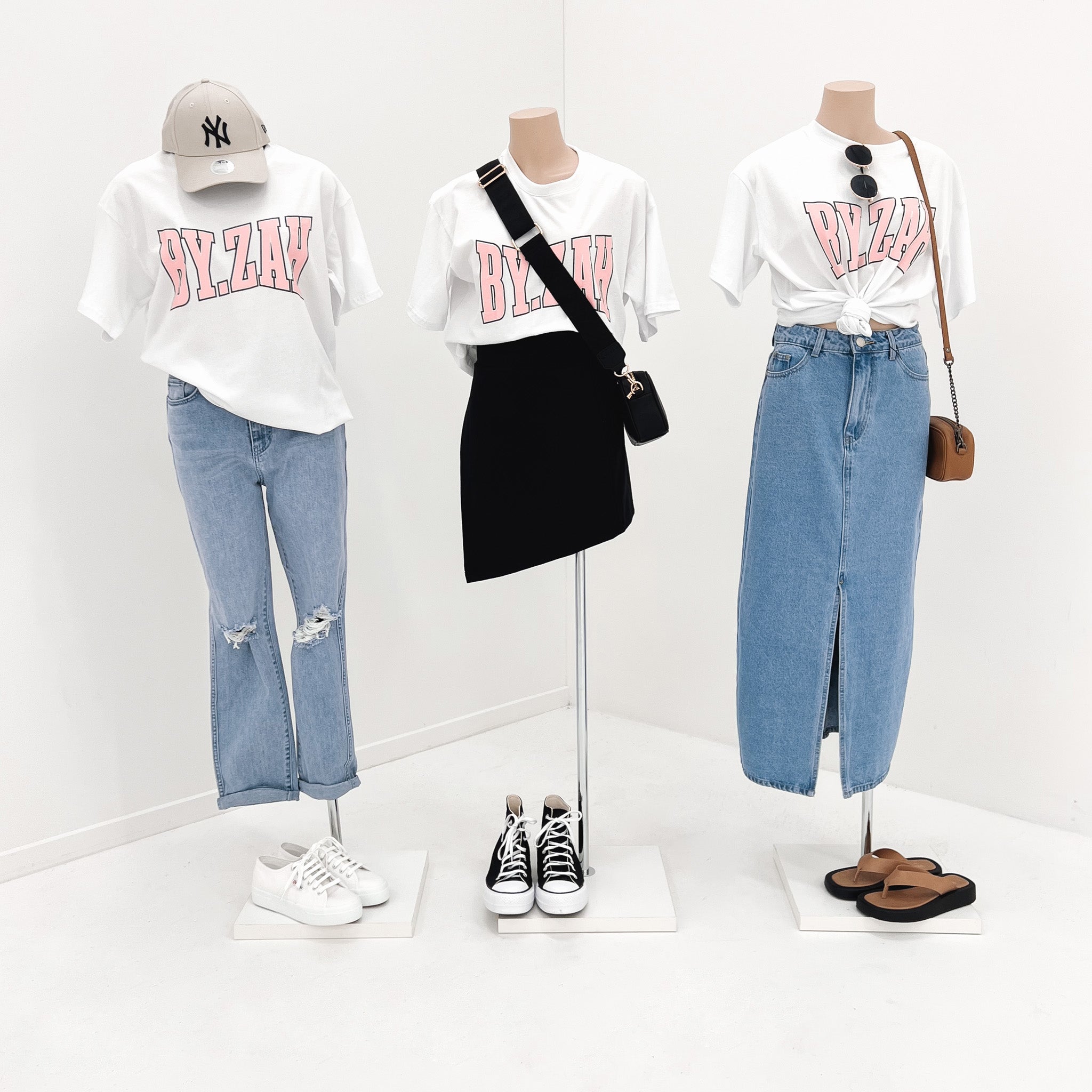 Styling the BY. ZAH University Tee White