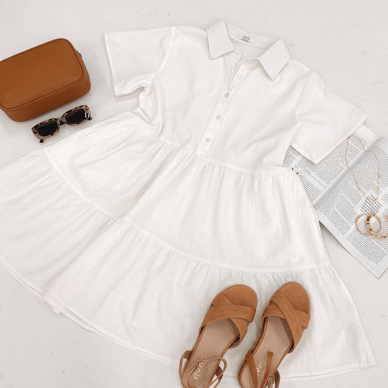 The Koda Mini Dress White