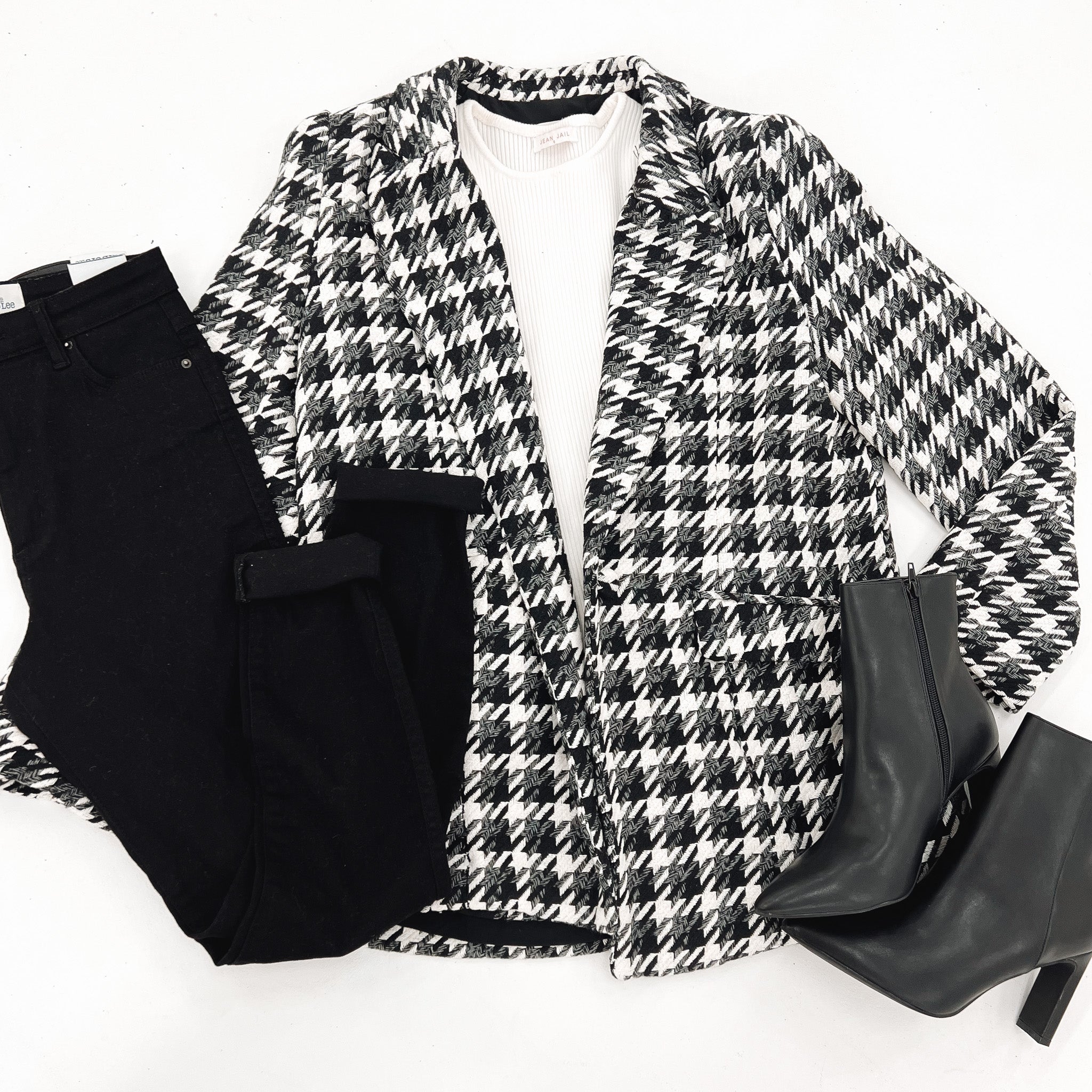 Mabel Blazer Black Grey