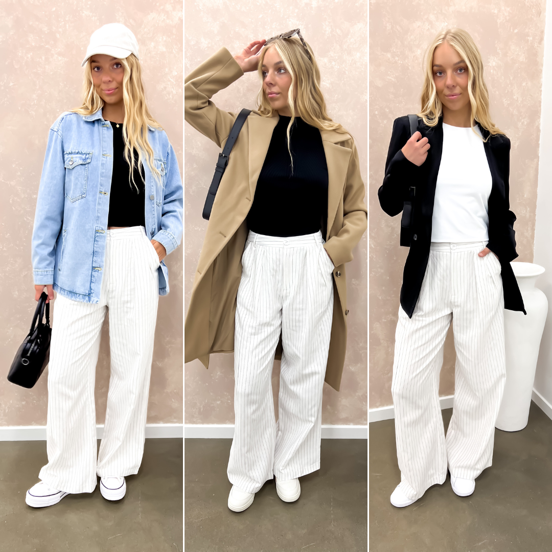 How to style the Matt Pant White Pinstripe