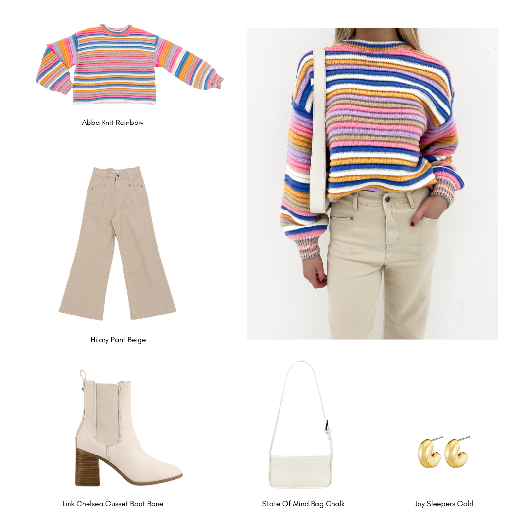 Styling the Abba Knit Rainbow