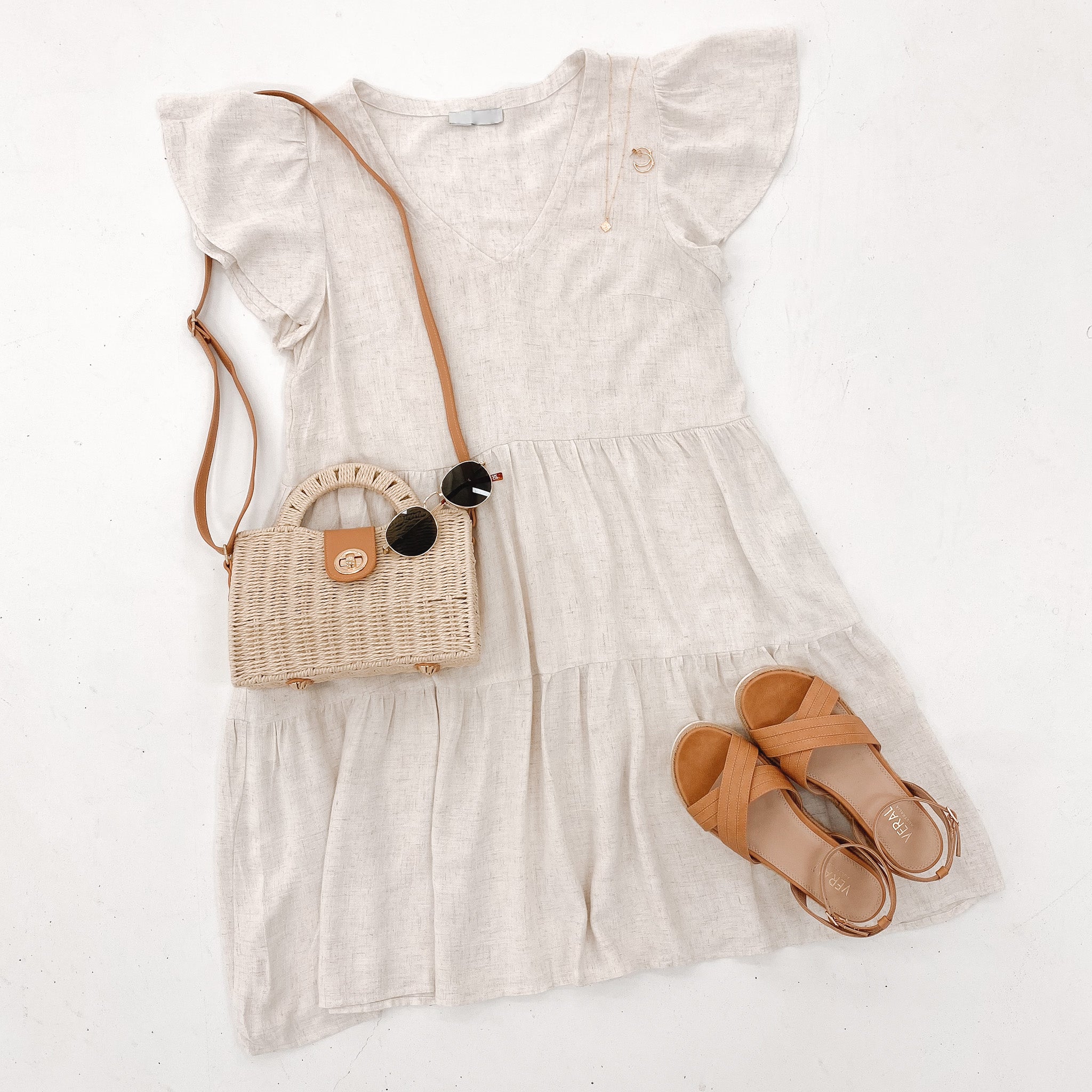 Valery Mini Dress Oatmeal