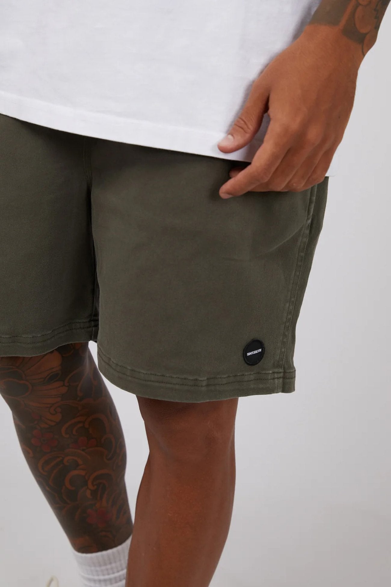 17" Twill Jogger Khaki