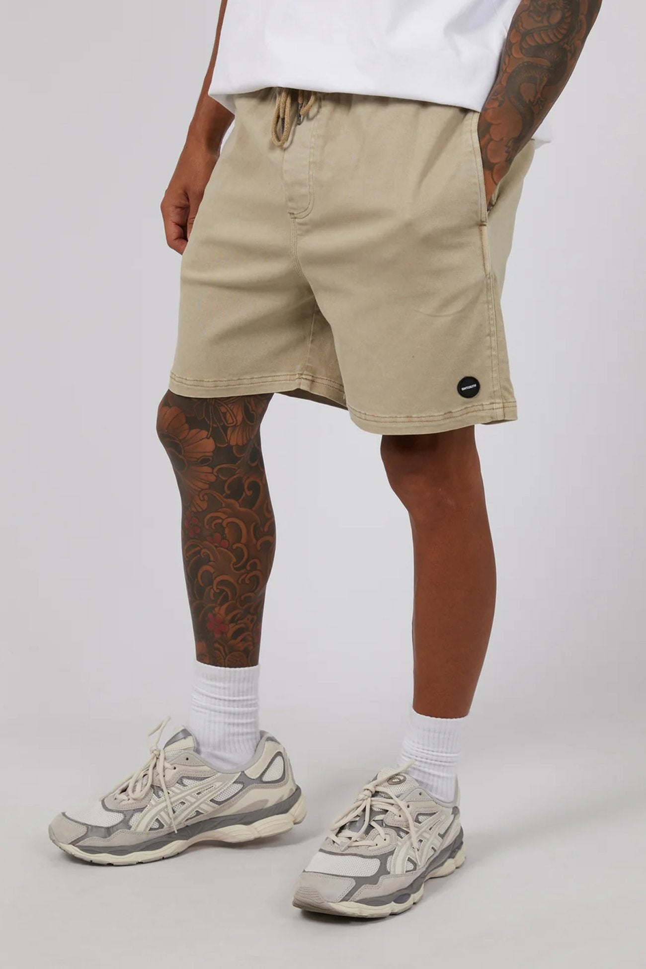 17" Twill Jogger Sand