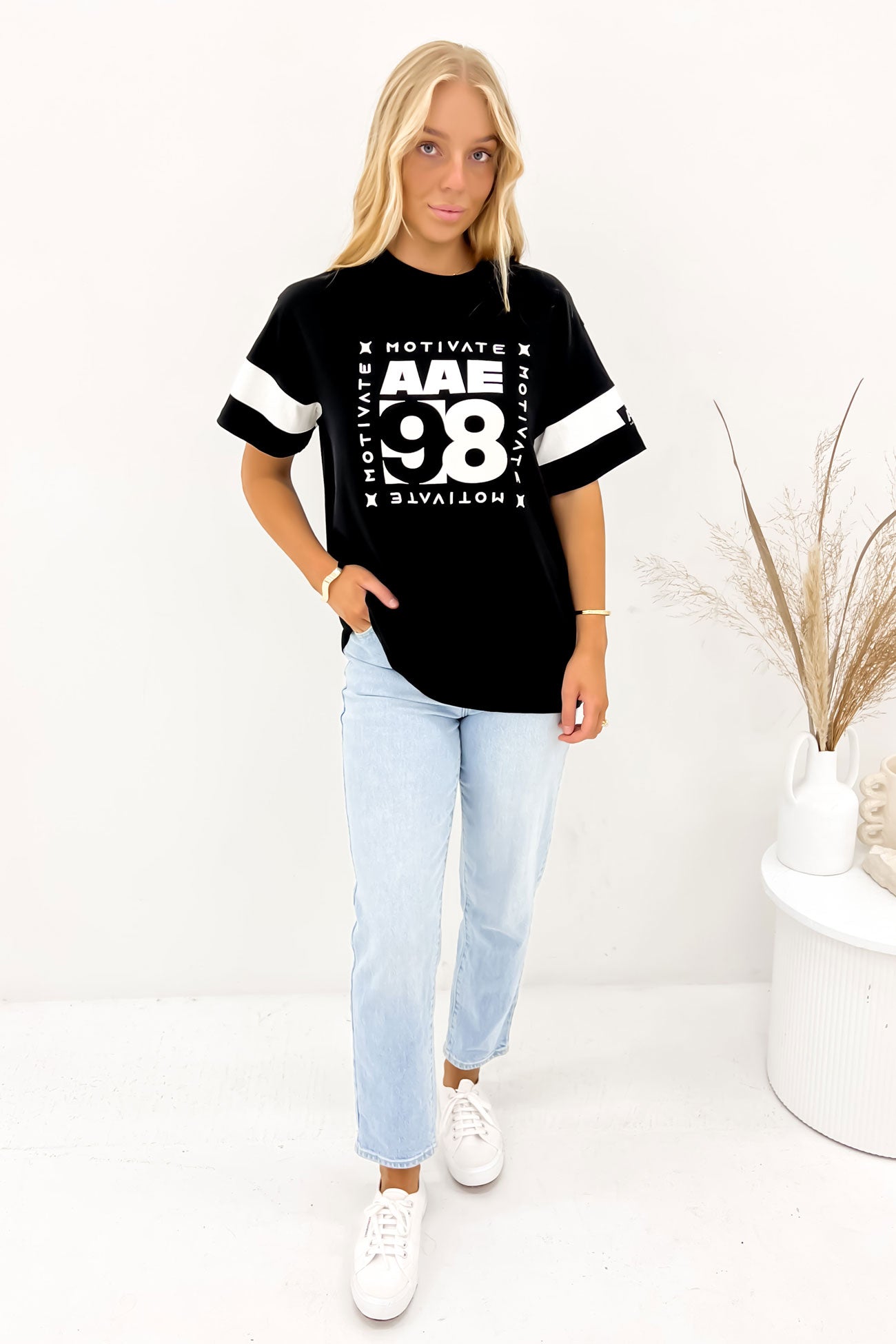 98 Oversized Tee Black