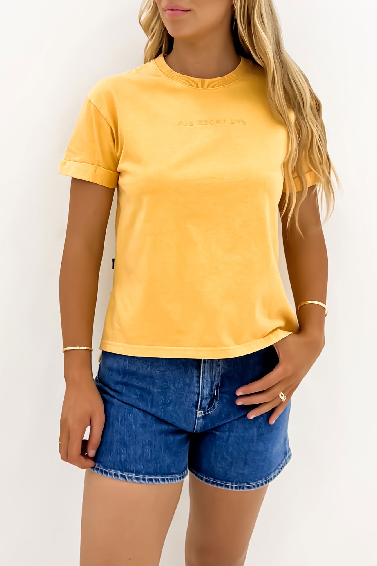 AAE Washed Tee Yellow