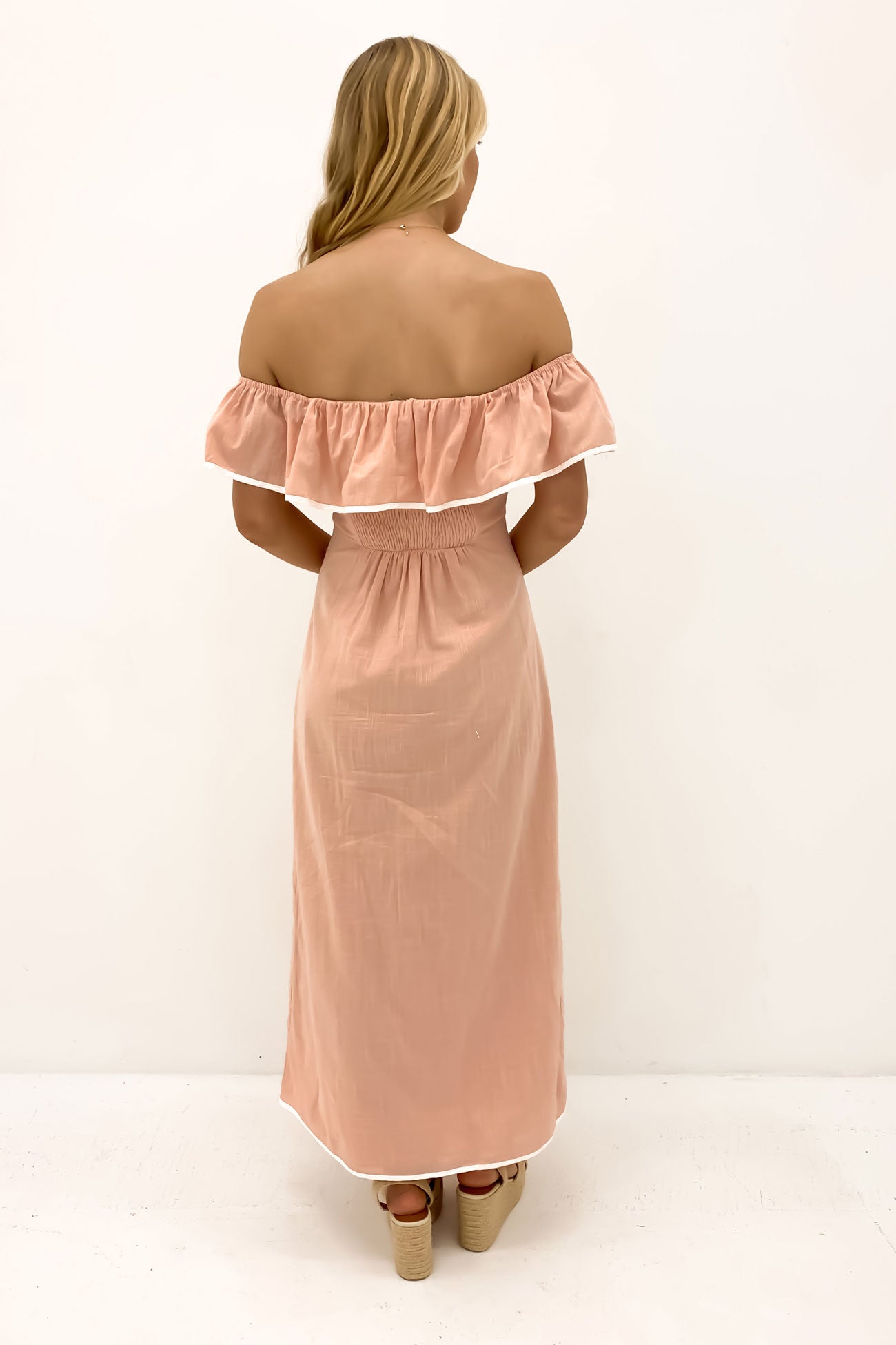 Aaron Midi Dress Blush