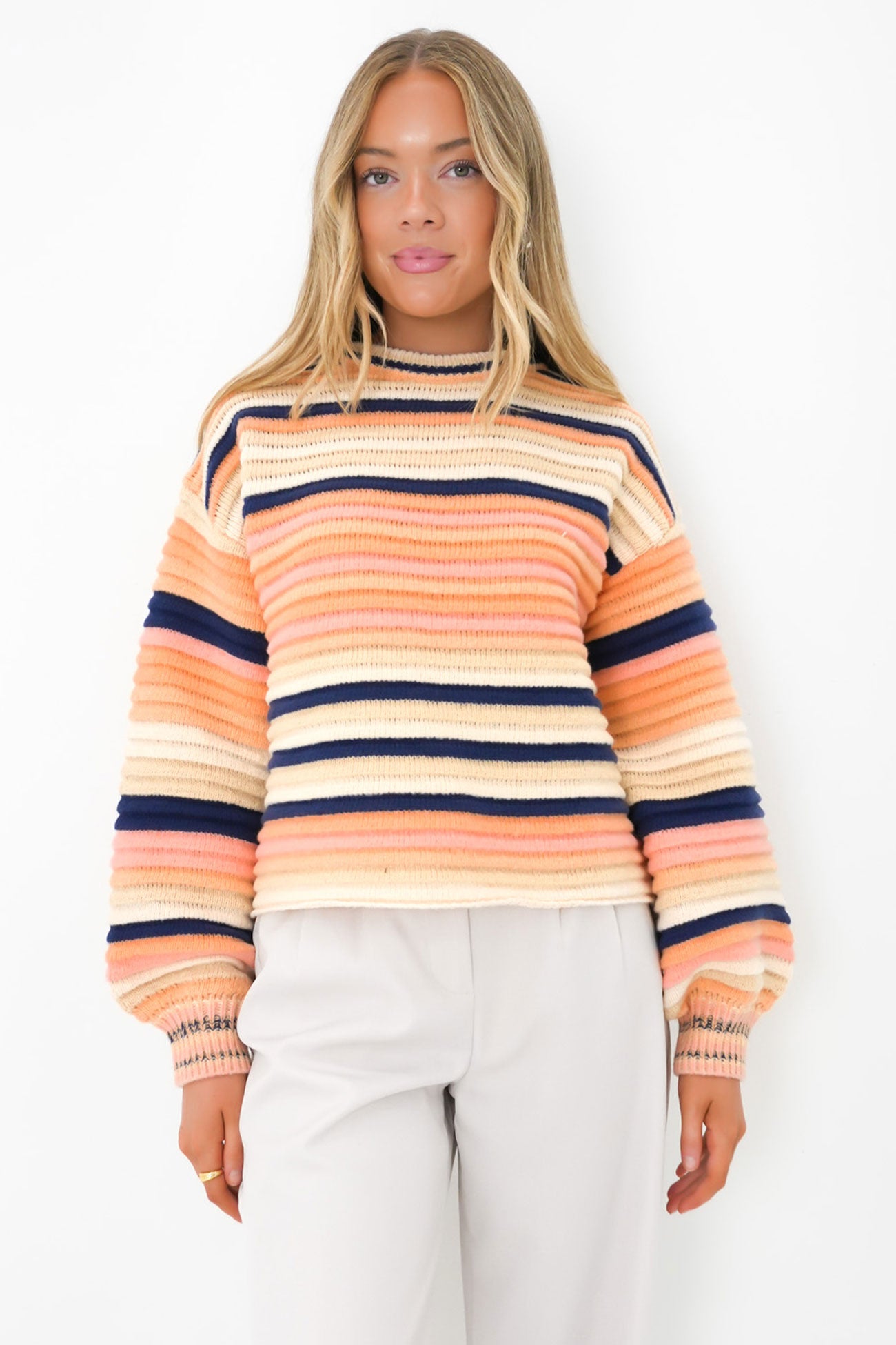 Abba Knit Peach Combo