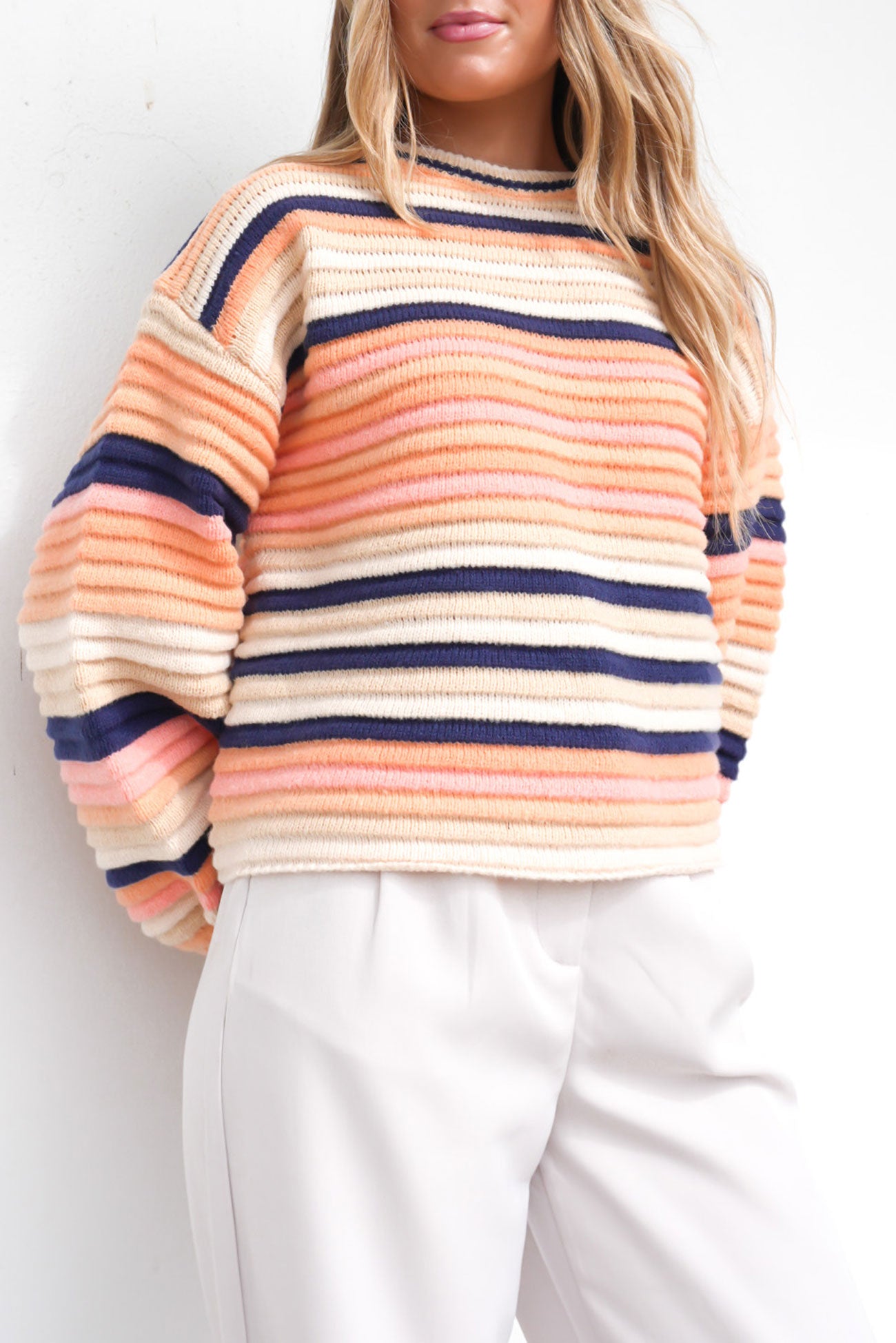 Abba Knit Peach Combo