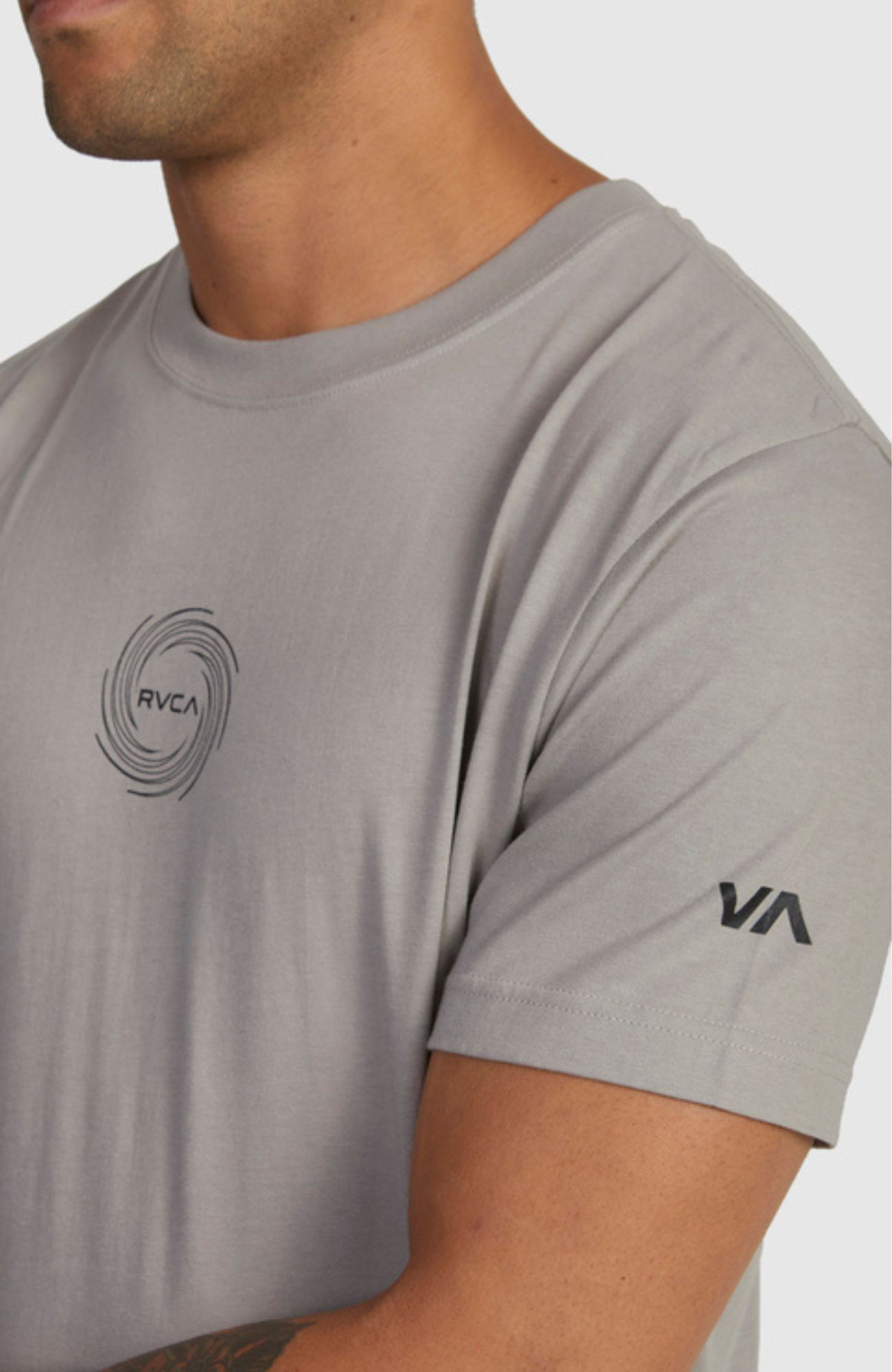 RVCA Vortex Short Sleeve Tee Overcast