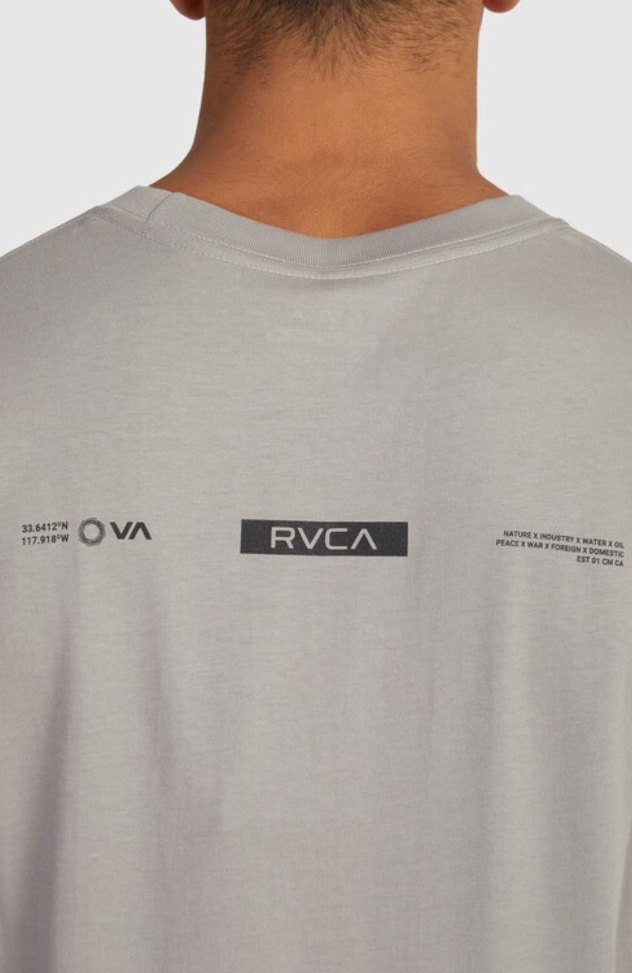 RVCA Vortex Short Sleeve Tee Overcast