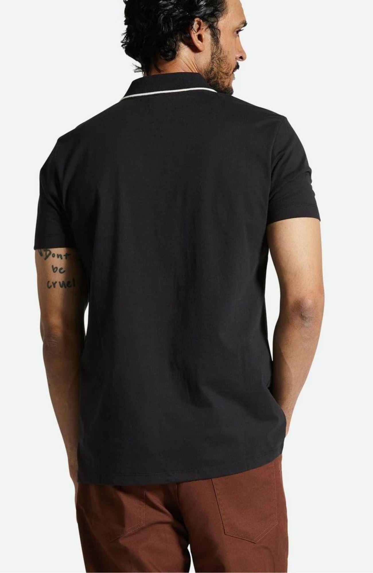 Mod Flex Short Sleeve Polo Knit Black