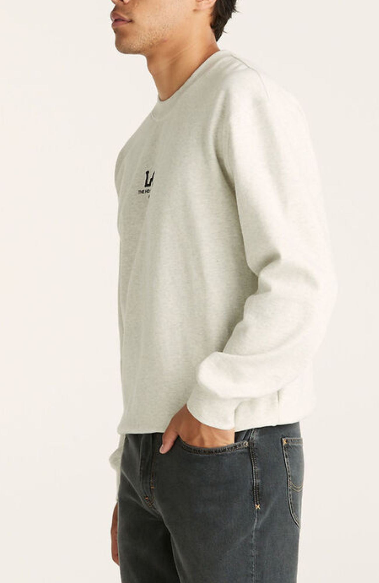 Utility Slouch Sweater Grey Marle