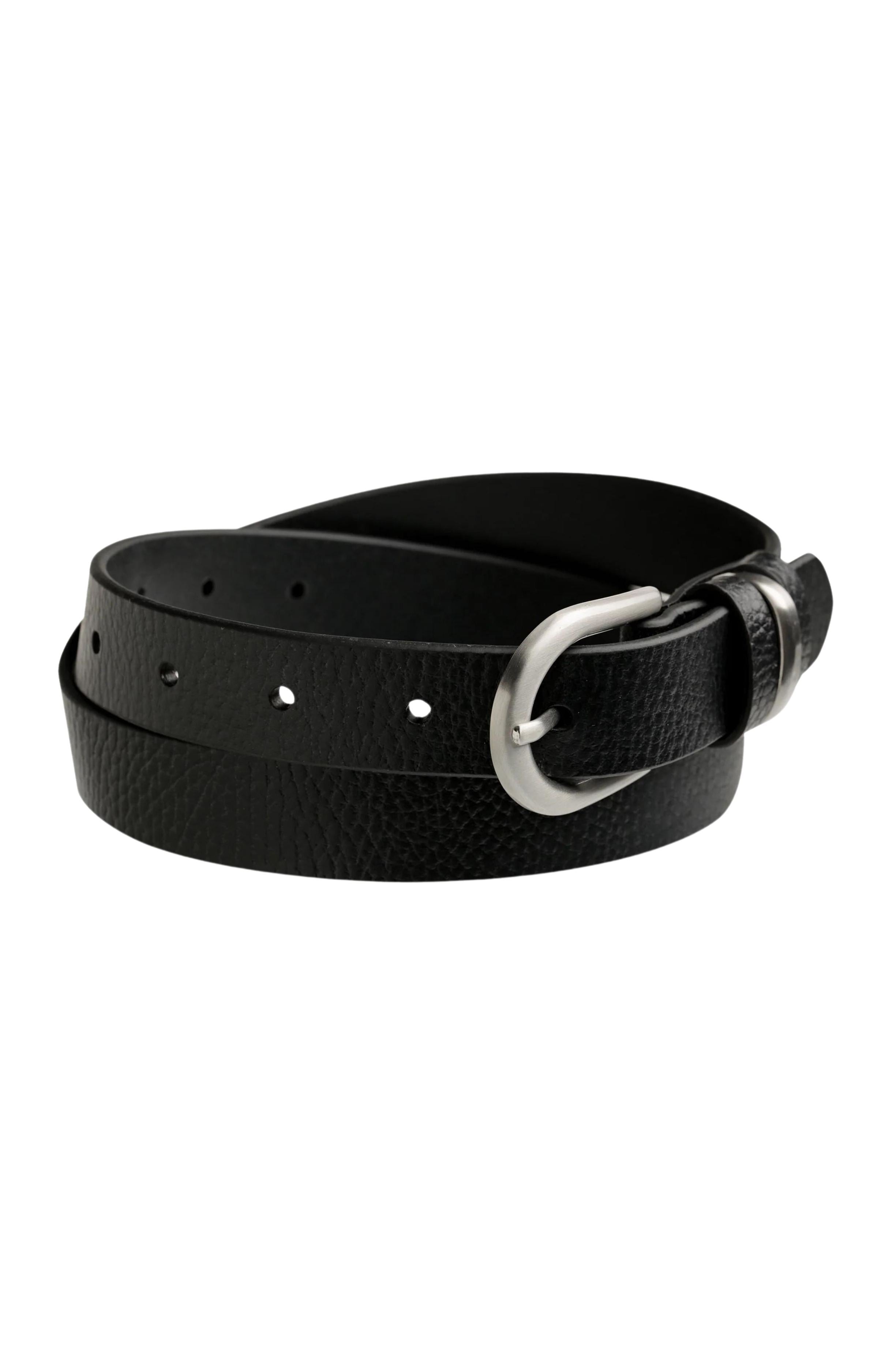 Over And Over Belt Black Silver