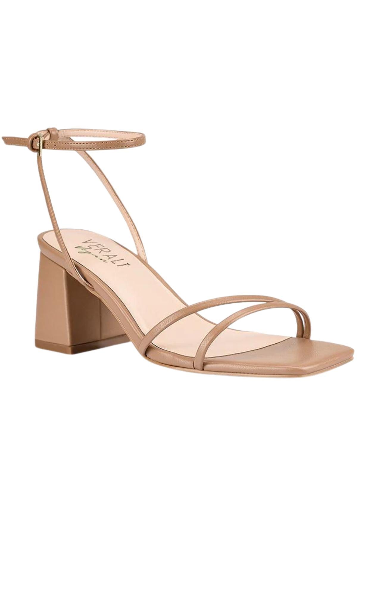 Stevie Block Heel Sandal Dark Camel