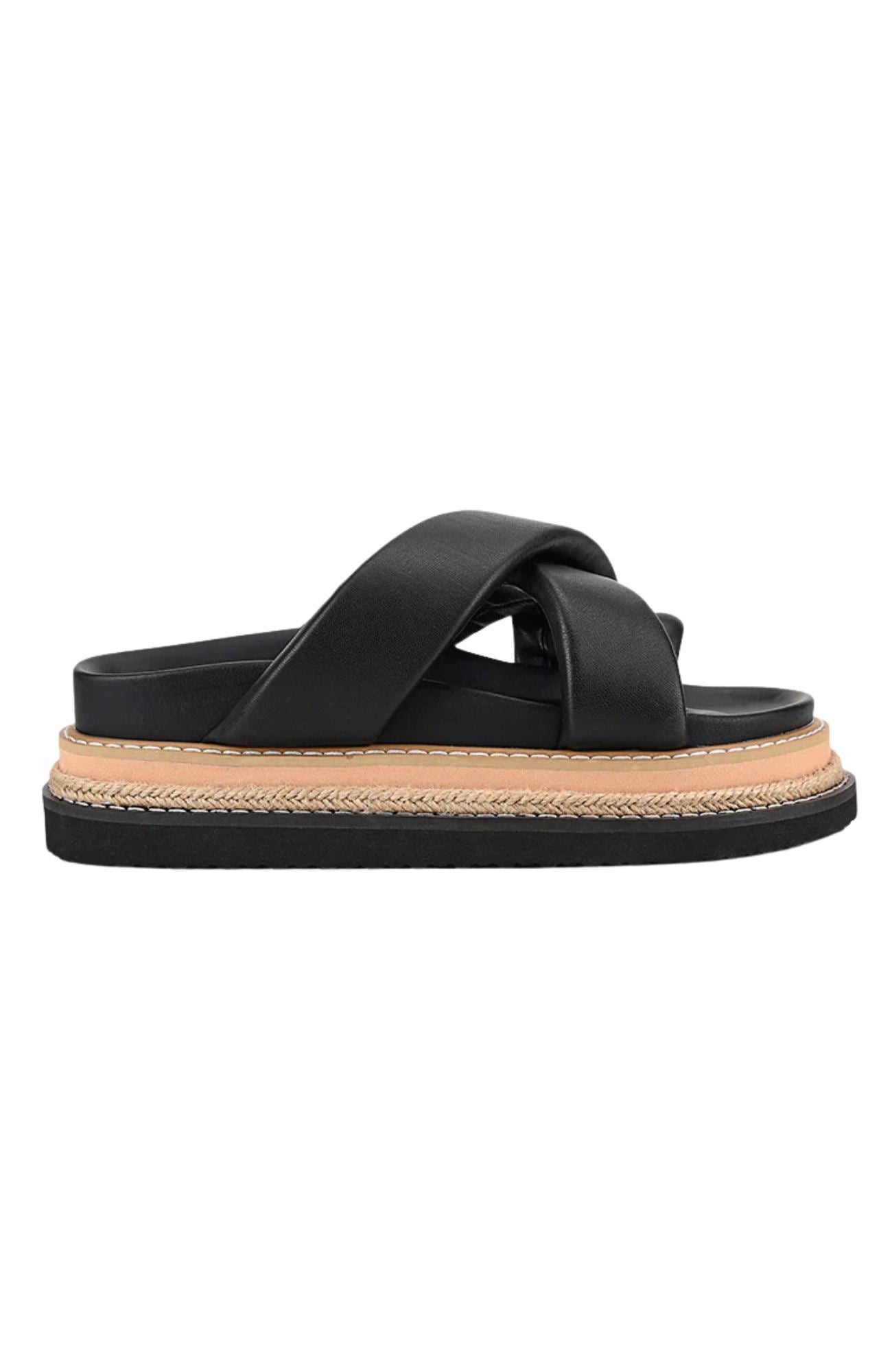 Thelma Flatform Slides Black