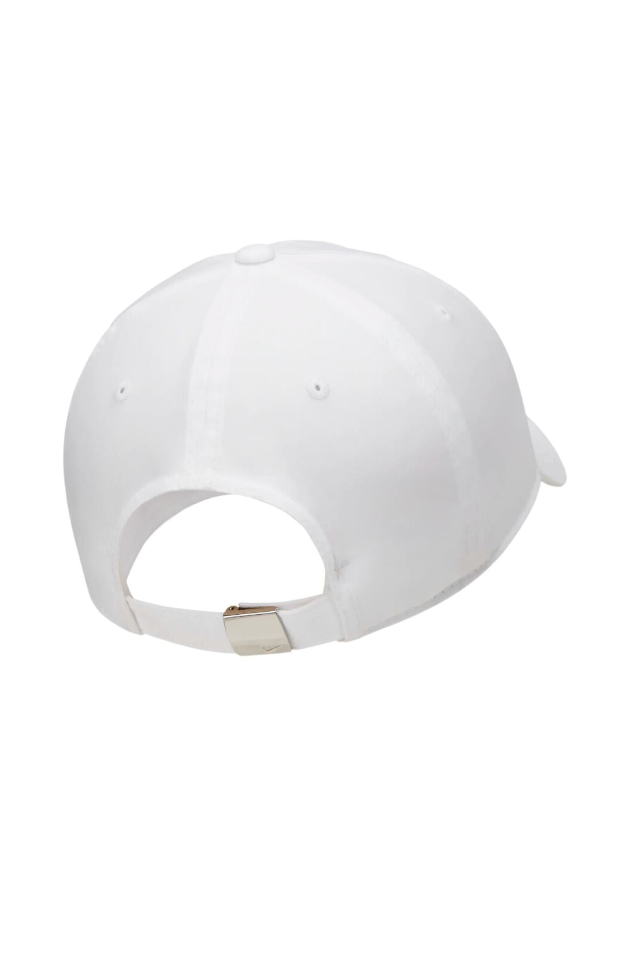 Nike Dri-FIT Club Unstructured Metal Swoosh Cap White