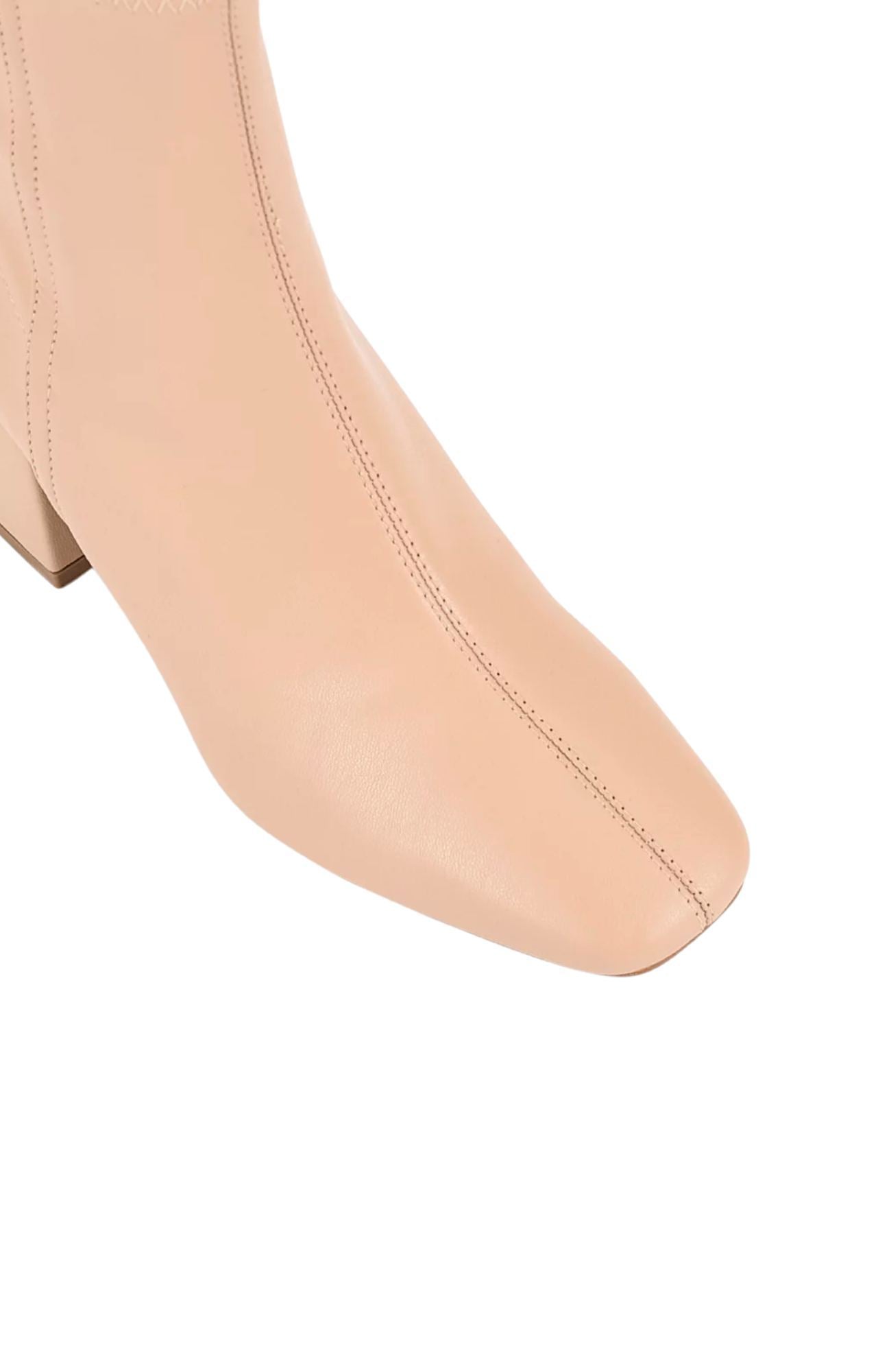 Lizzo Stretch Ankle Boot Beige Stretch