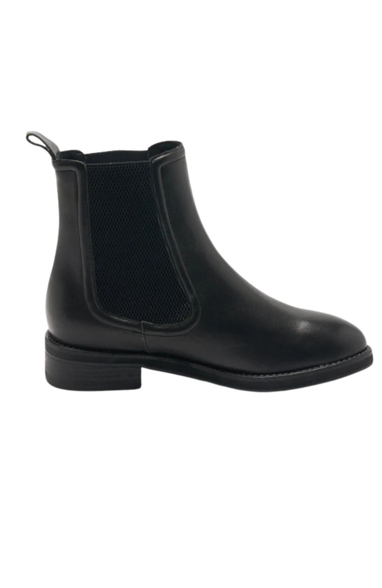 Cora Leather Boot Black