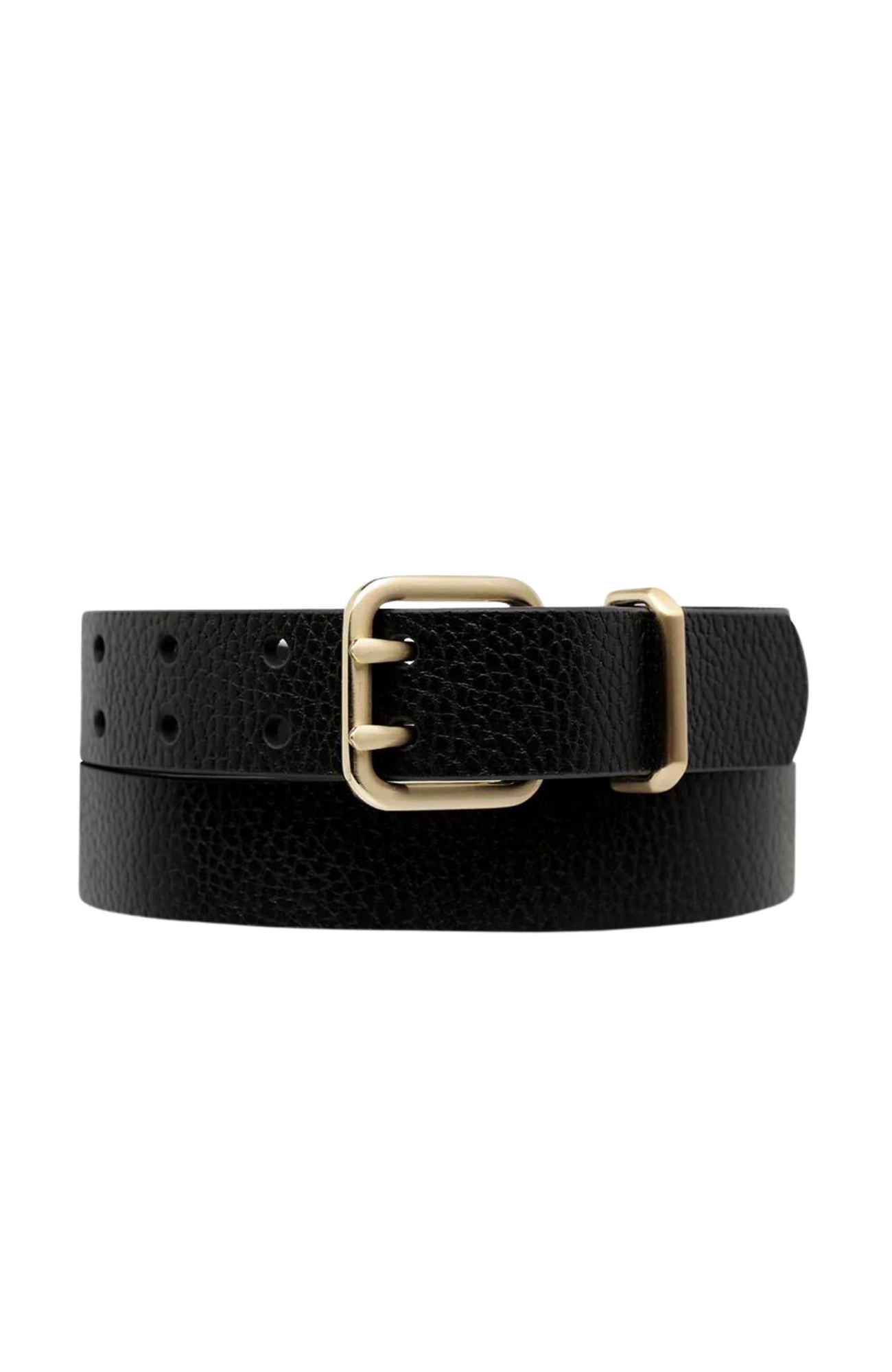 Barely Moving Belt Black Gold