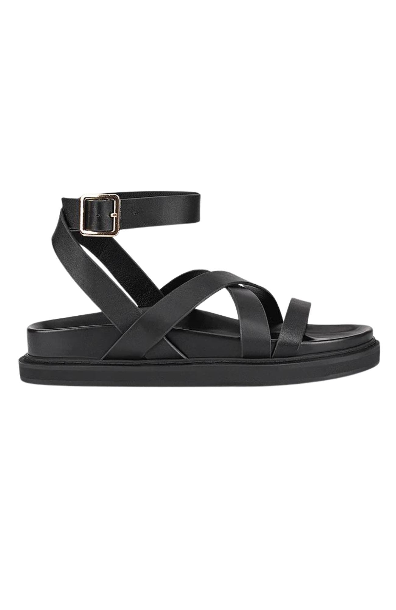 Brianna Footbed Sandal Black