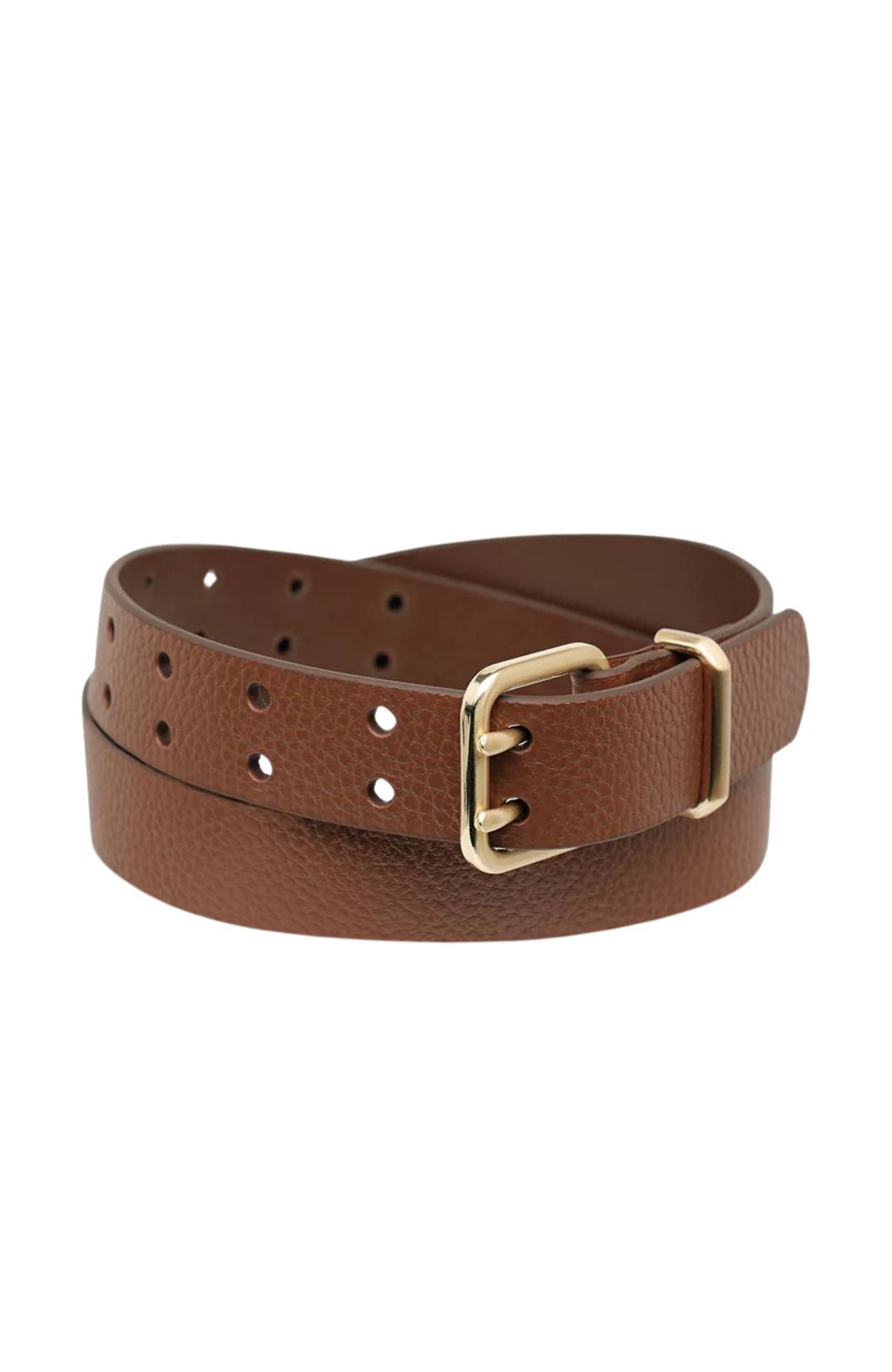 Barely Moving Belt Tan Gold