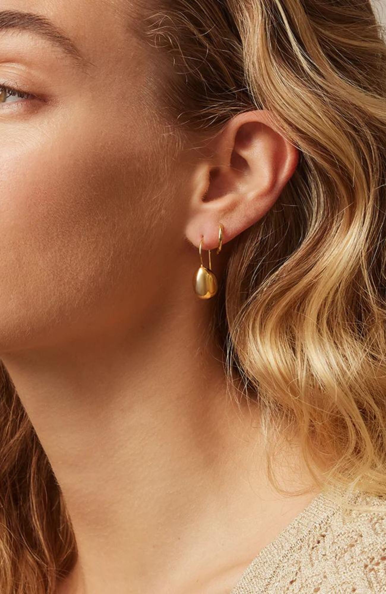 Gaia Earrings Gold