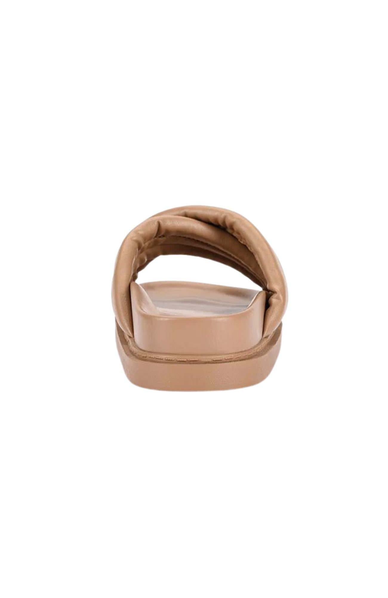 Britney Footbed Slide Dark Camel