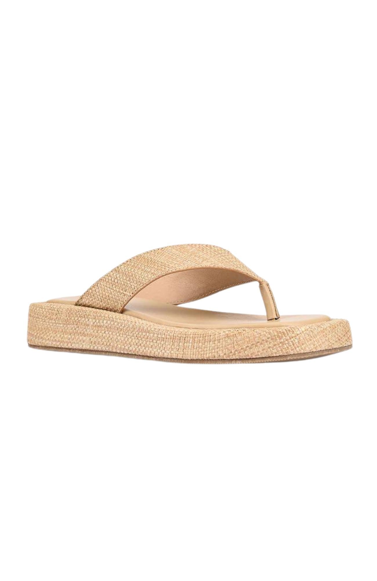 Bouncer II Flatform Thongs Natural Raffia