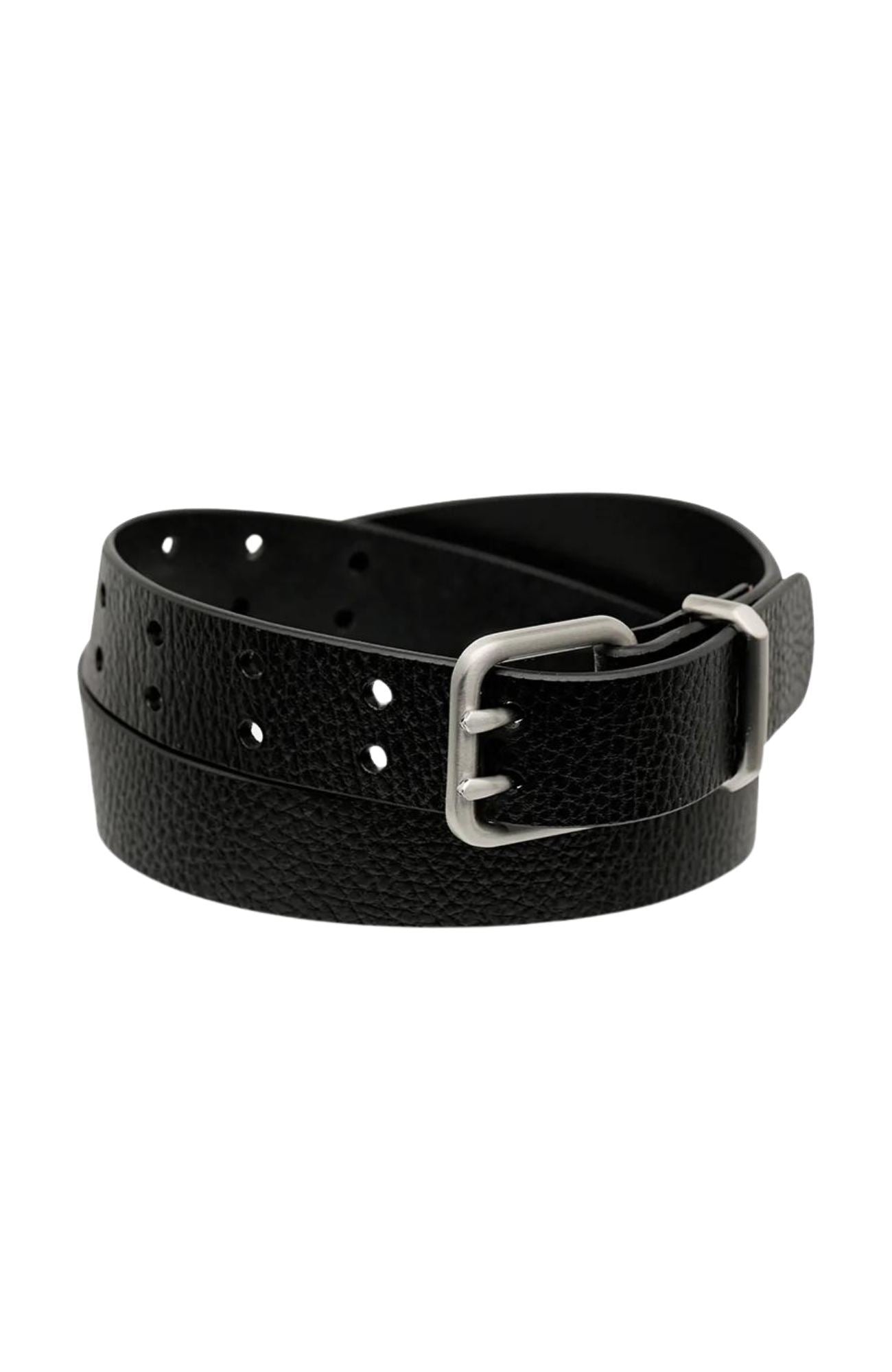 Barely Moving Belt Black Silver