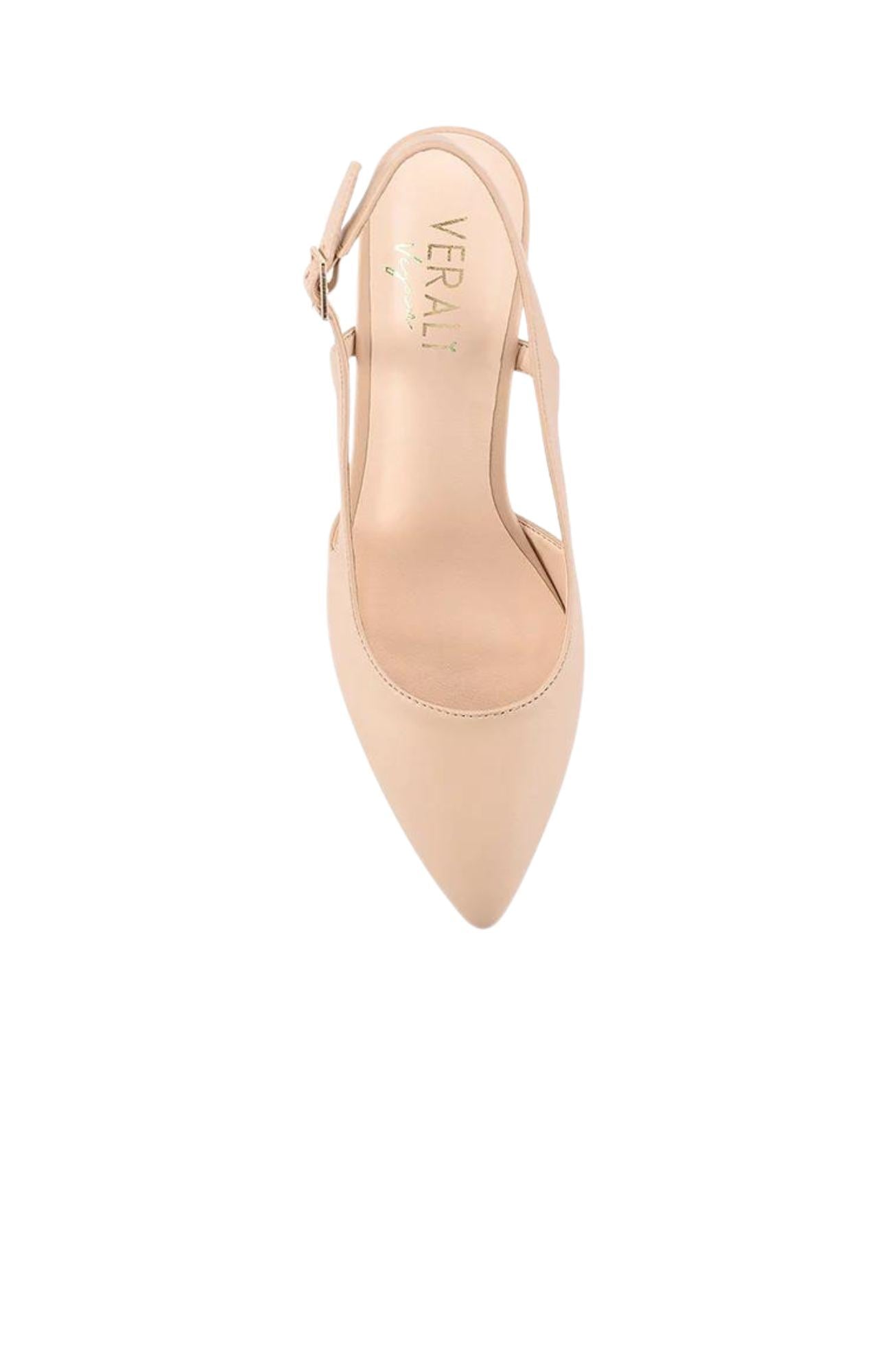 Enrique Sling Back Block Heel Nude