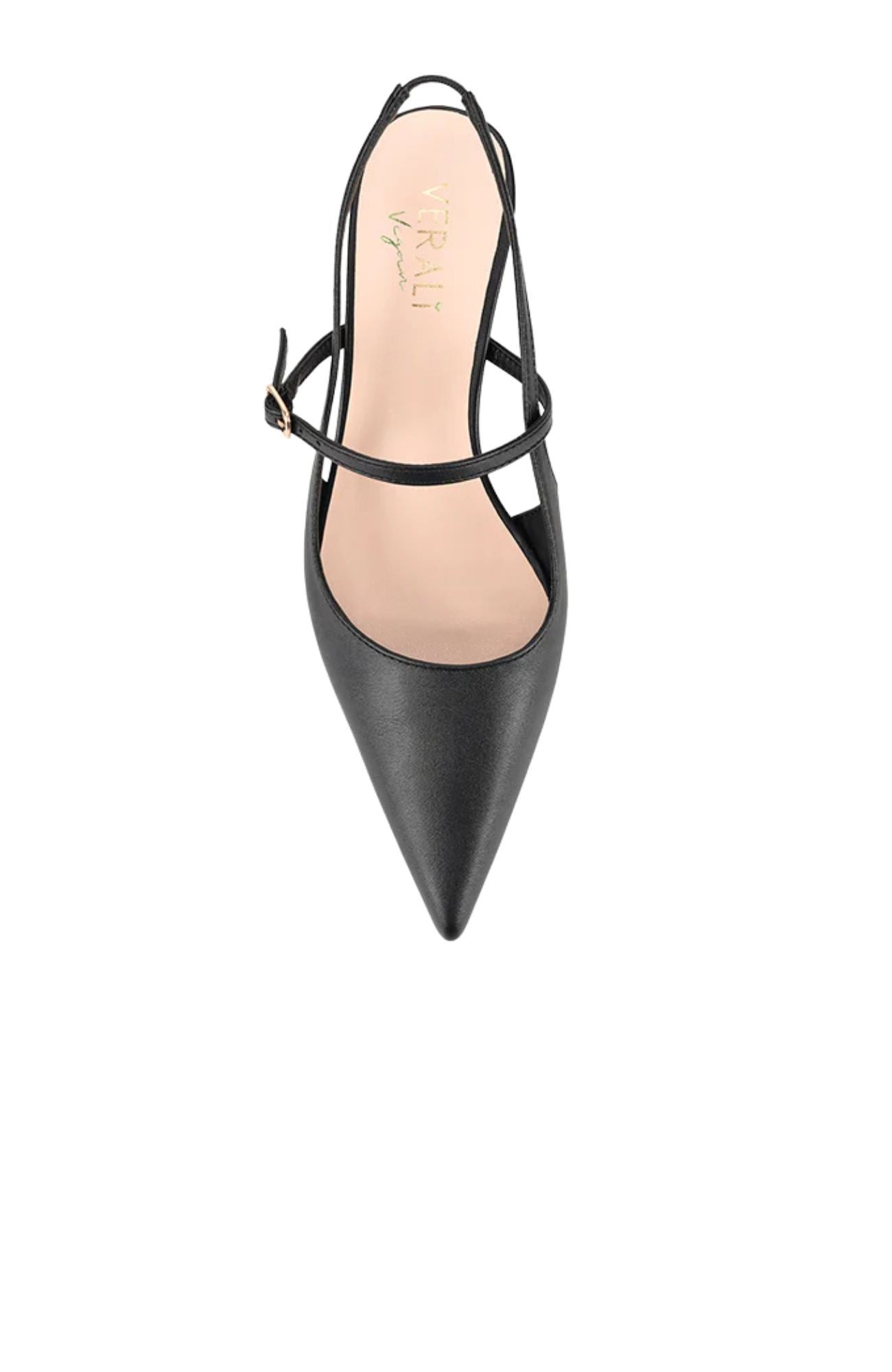 Luce Slingback Kitten Heels Black