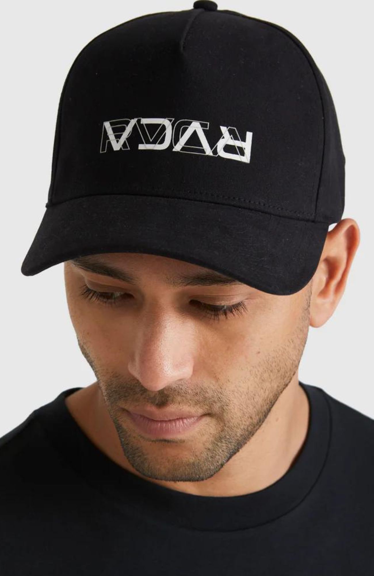 RVCA Reverse Pinched Snapback Black