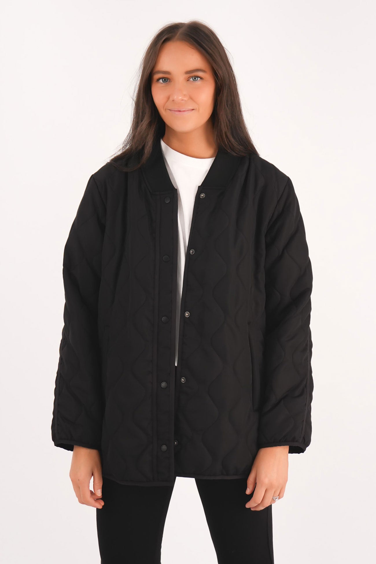 Active Quilted Jacket Black