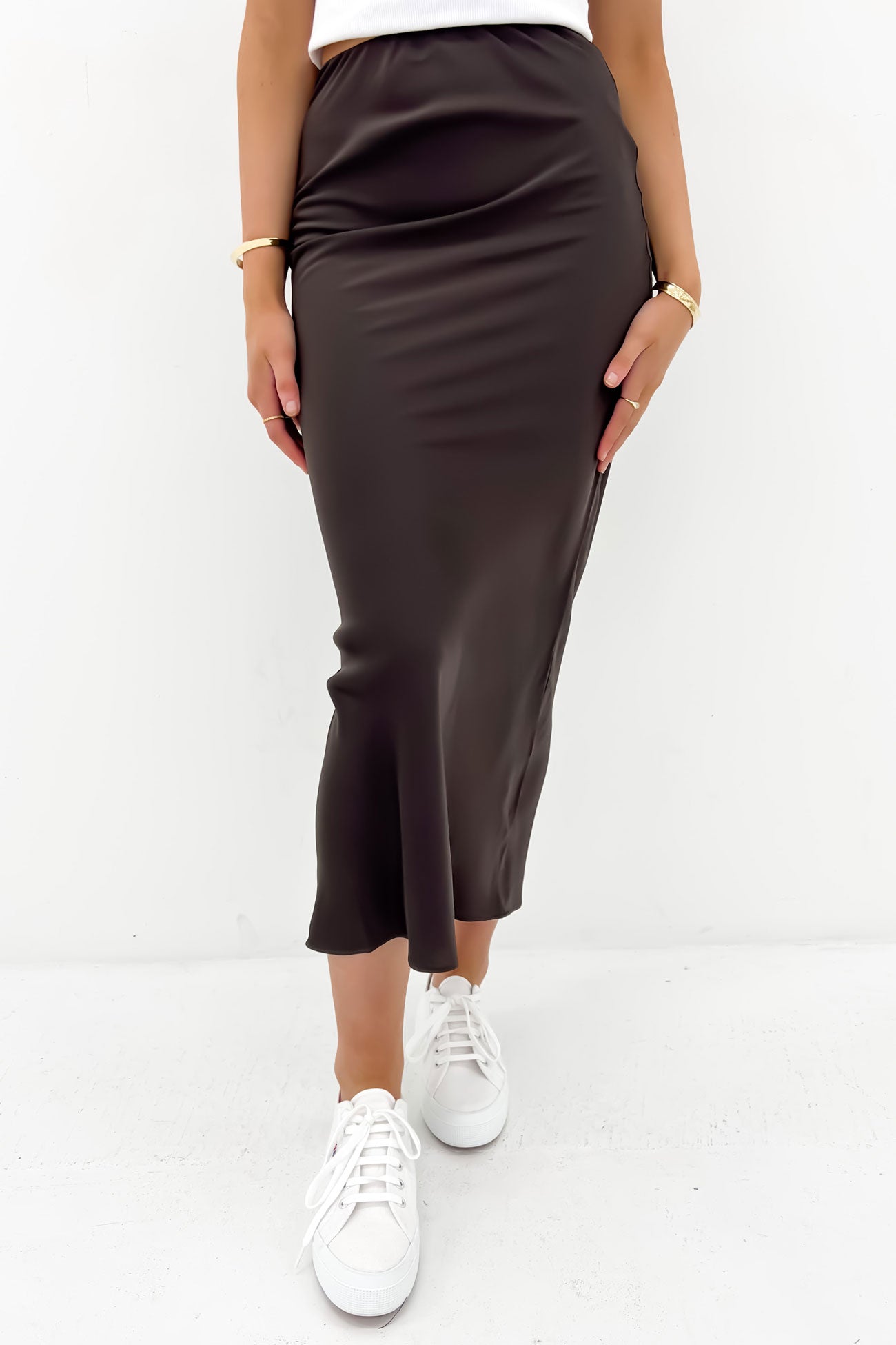 Aire Maxi Skirt Brown