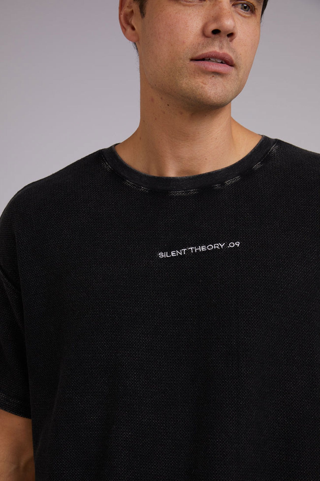 All Day Logo Tee Washed Black