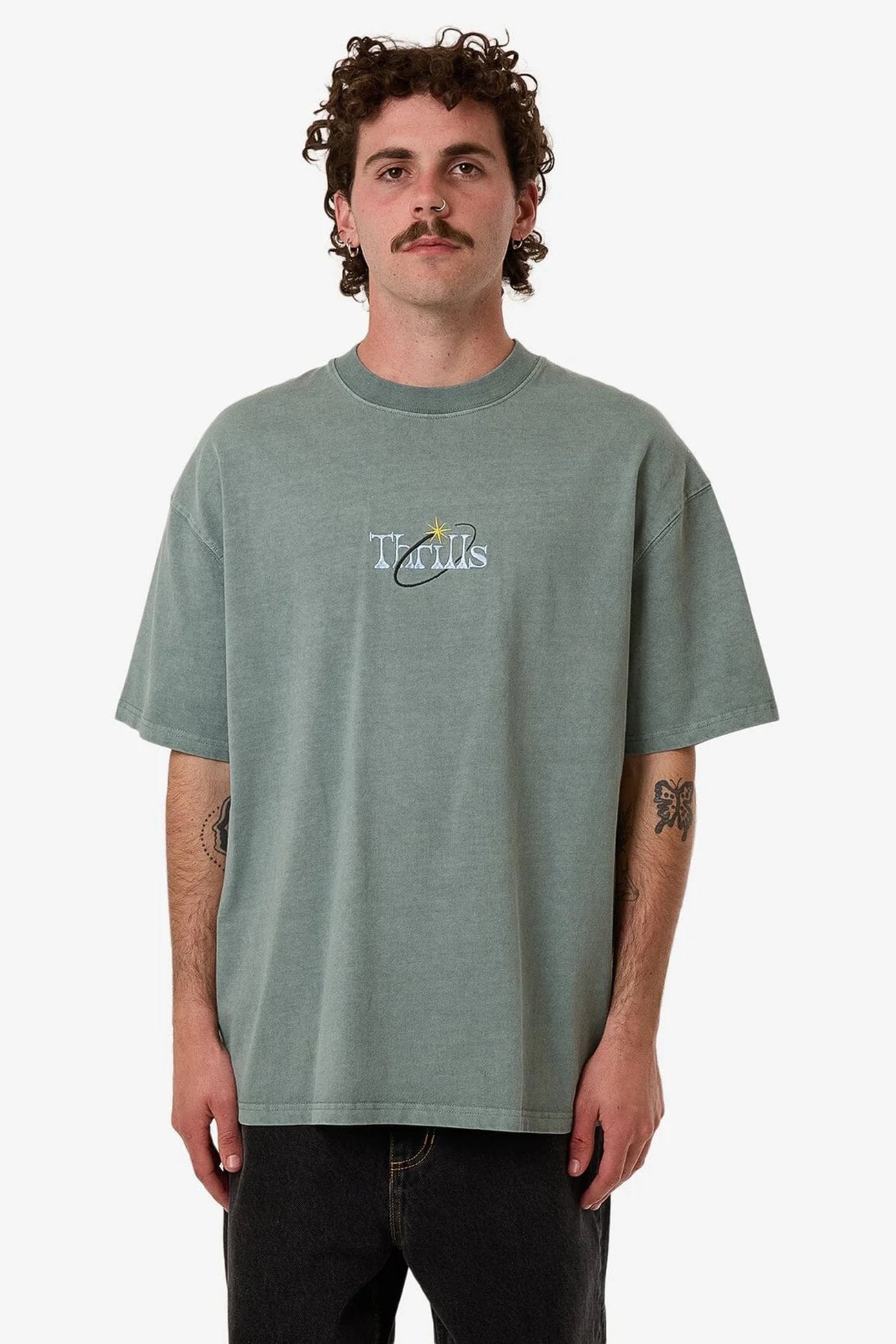 Ambient Connections Box Fit Oversize Tee Chinois Green