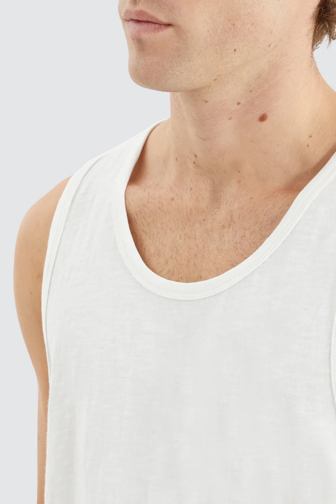 Asheville Relaxed Singlet Natural White