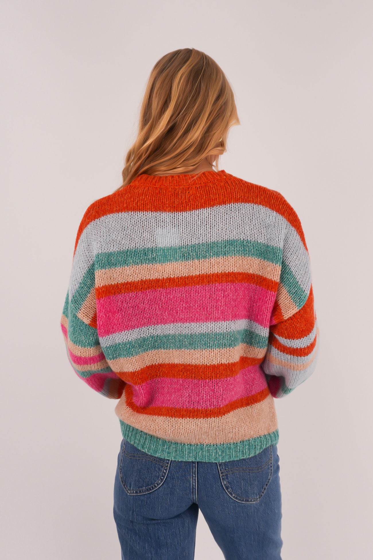 Ashlyn Knit Jumper Rainbow Stripe