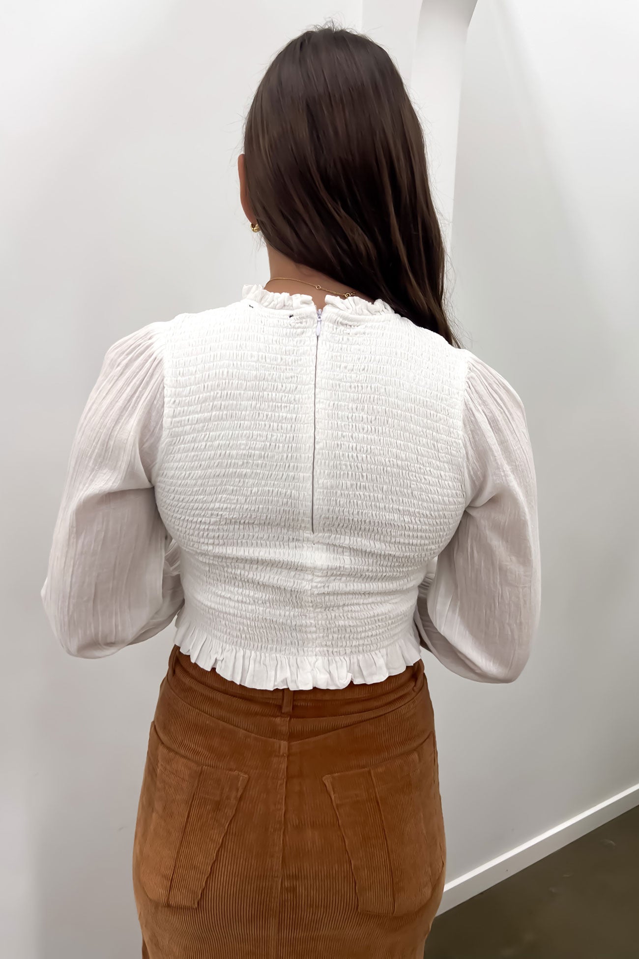 Audrina Top White