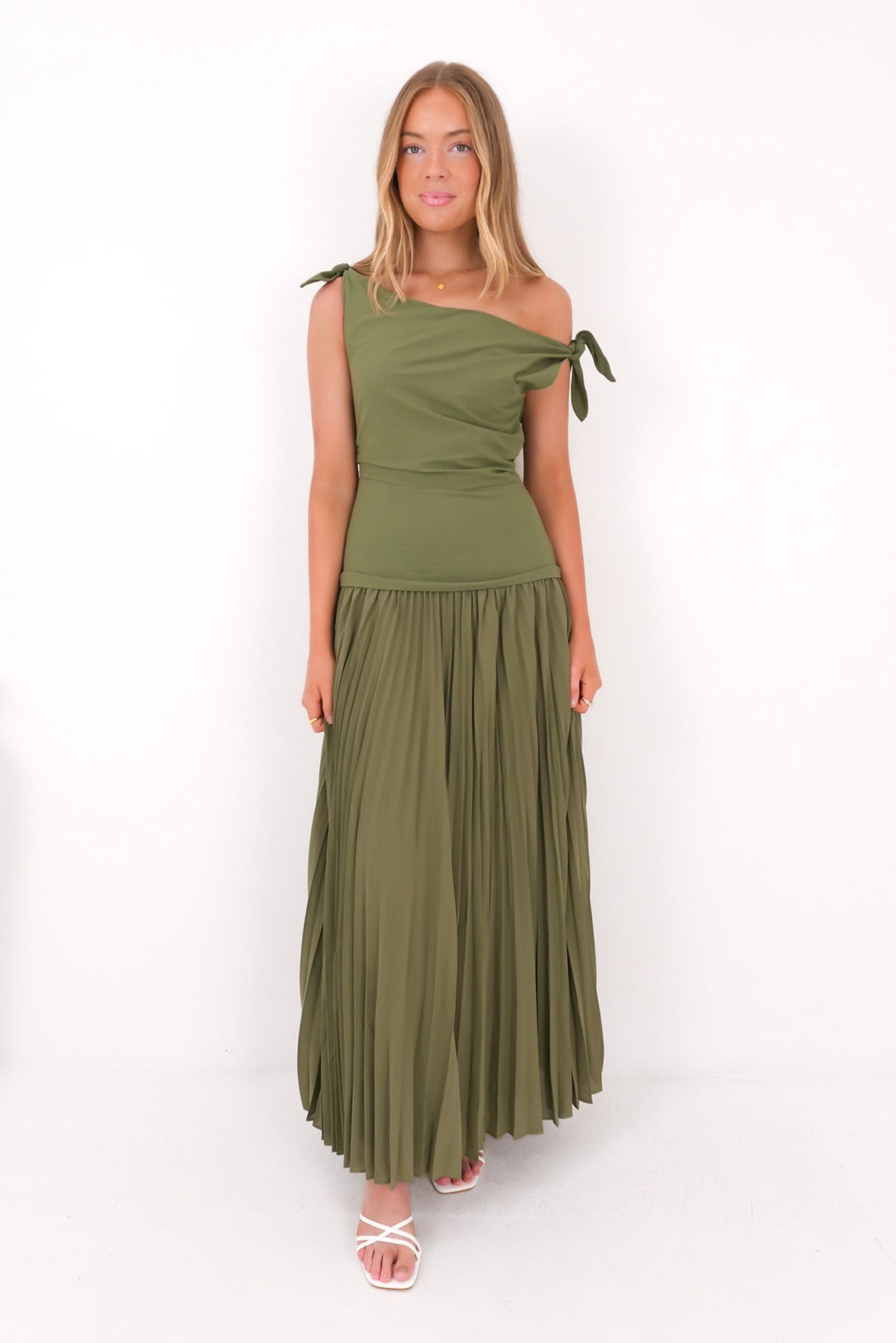 Augusta Maxi Dress Olive