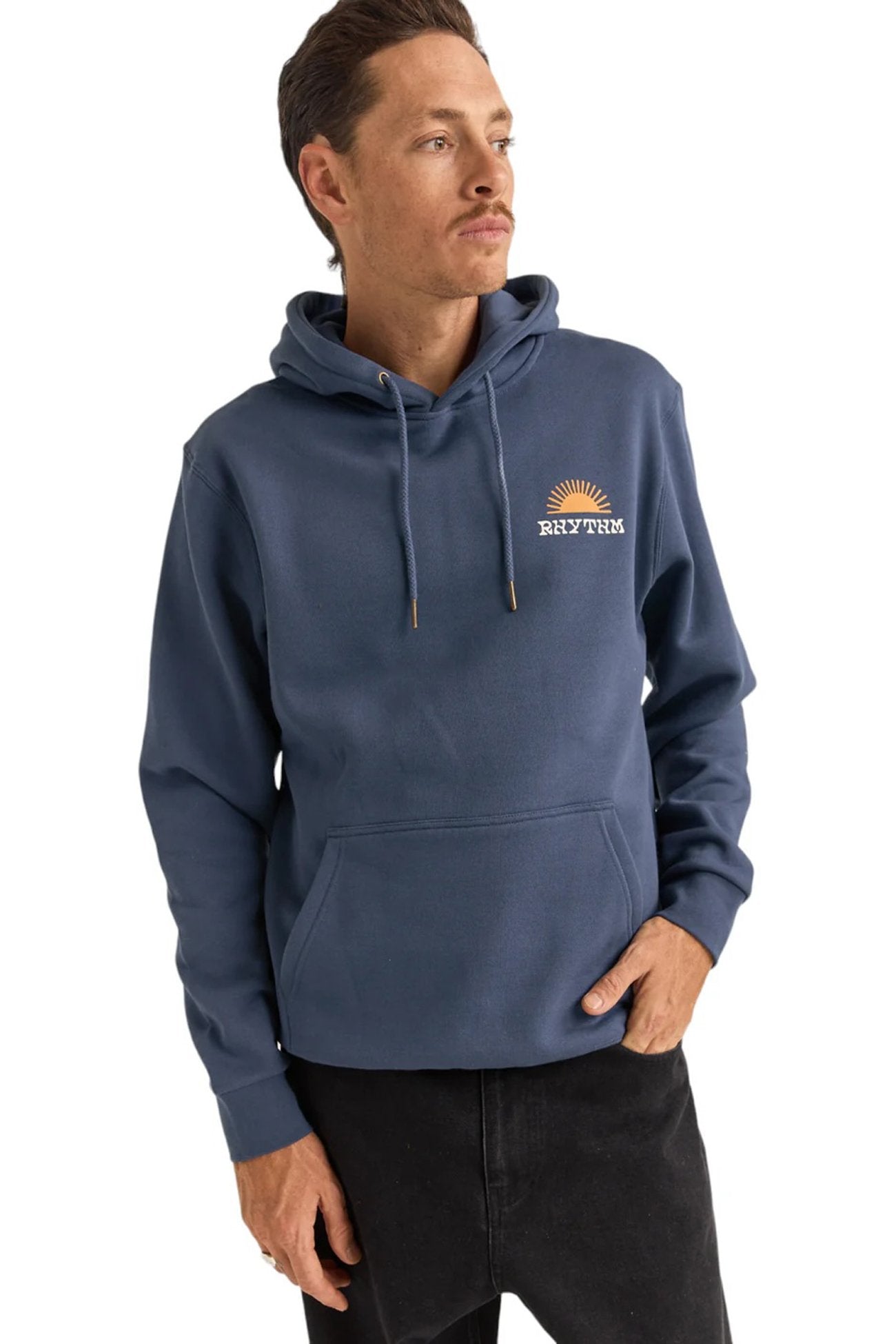 Awake Fleece Hood Navy