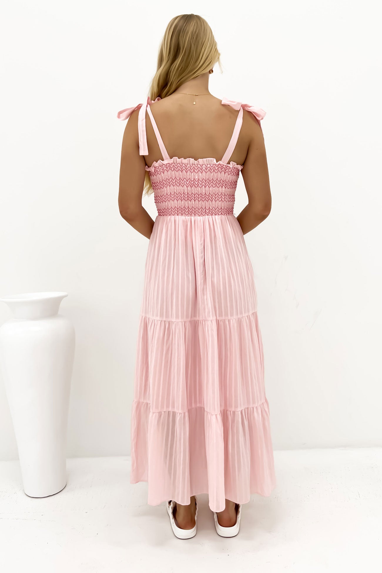 Axel Midi Dress Pink