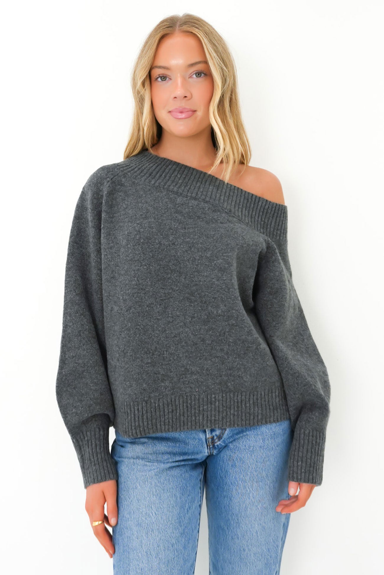 Ayden Knit Jumper Grey