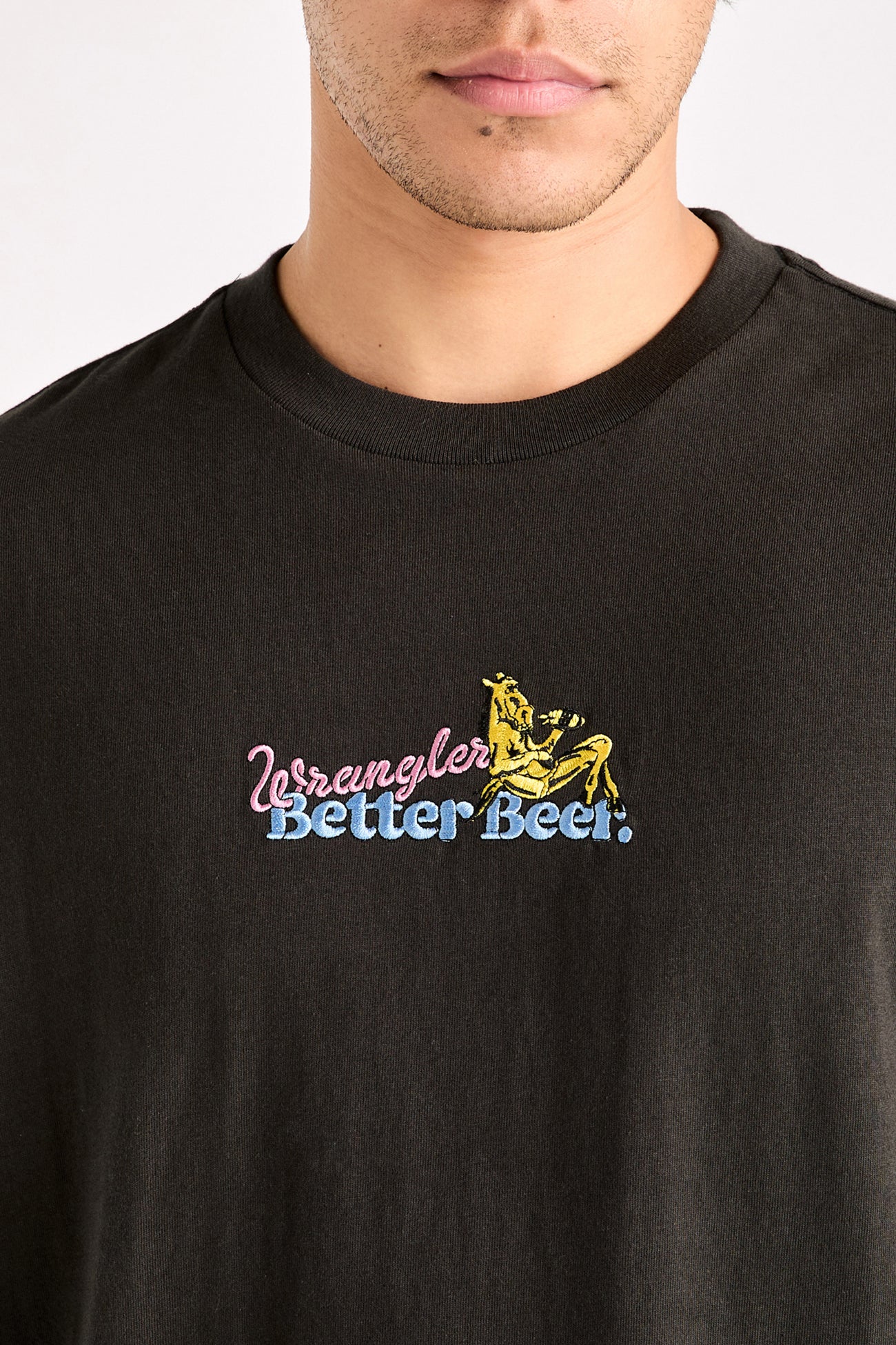 BB Thirsty Slacker Tee Worn Black